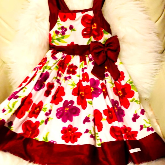 EUC One of my favorites - flower 🌺 dress - beautiful for Holiday - Picture 1 of 6